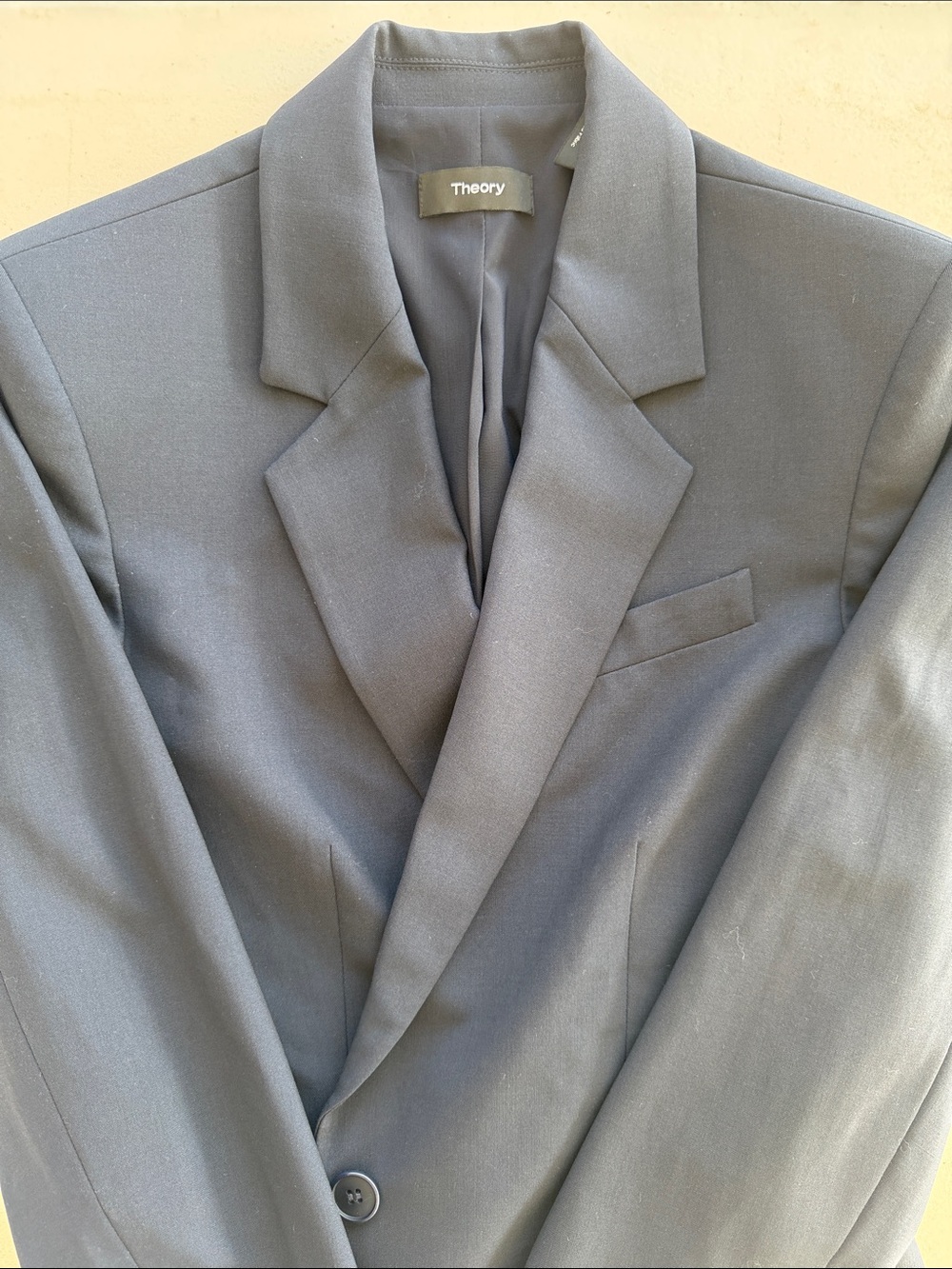 Theory Men's Dark Gray Single-Breasted Blazer